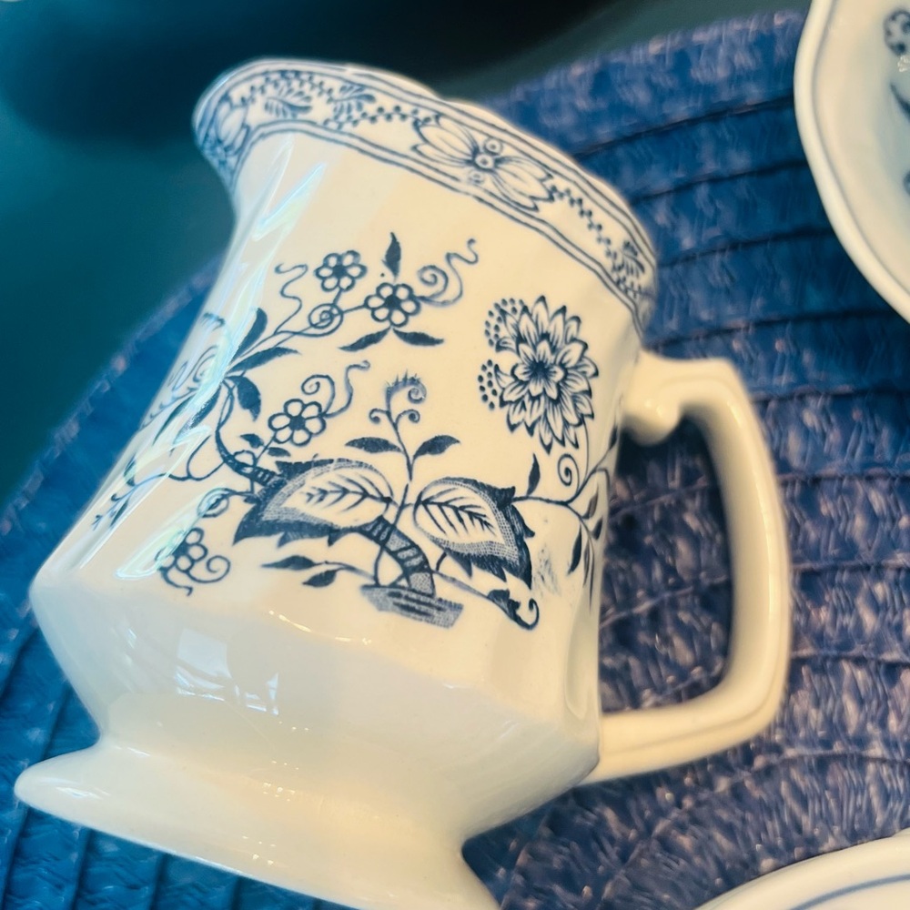 Blue & White cream pitcher